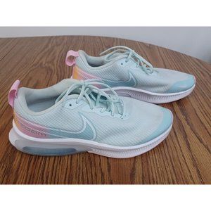 Nike Air Zoom Arcadia SE GS Glacier Blue Pink Melon Sneakers Sz 4.5Y